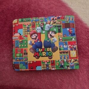 New super mario nintendo anime manga leather wallet